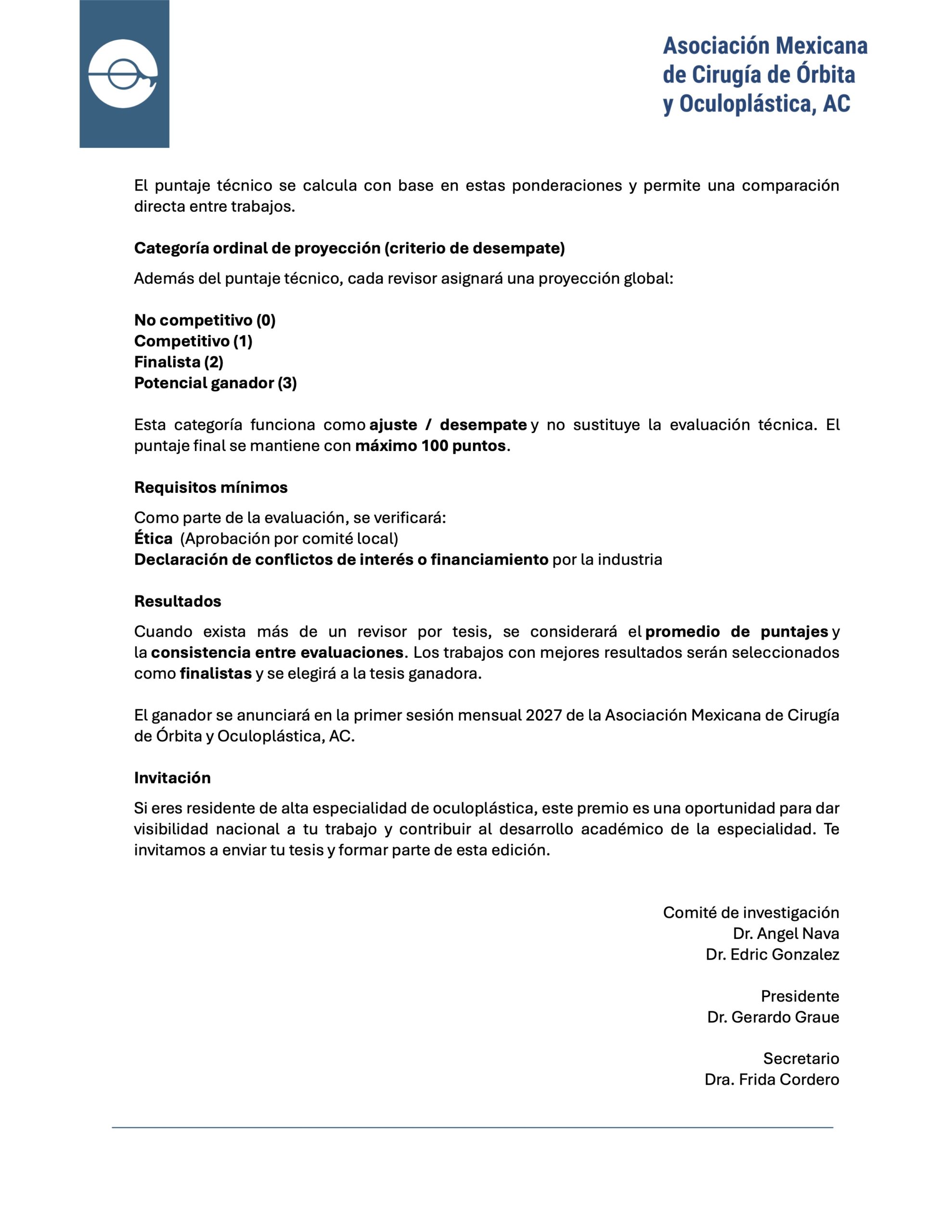 Convocatoria AMCOO 2 2026